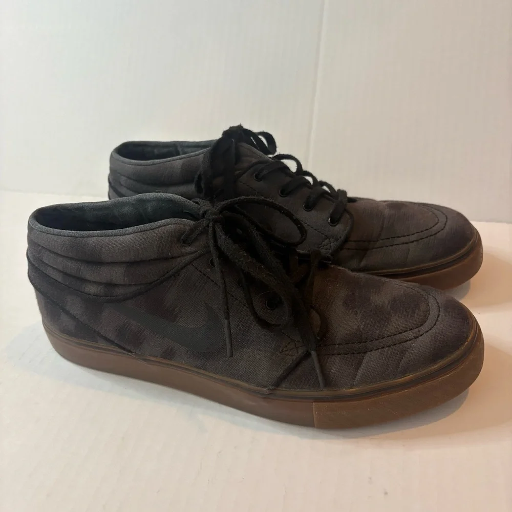 Nike Zoom Stefan Janoski Mid 443095-014 Gray Skater Shoes Sneakers Mens Size 10